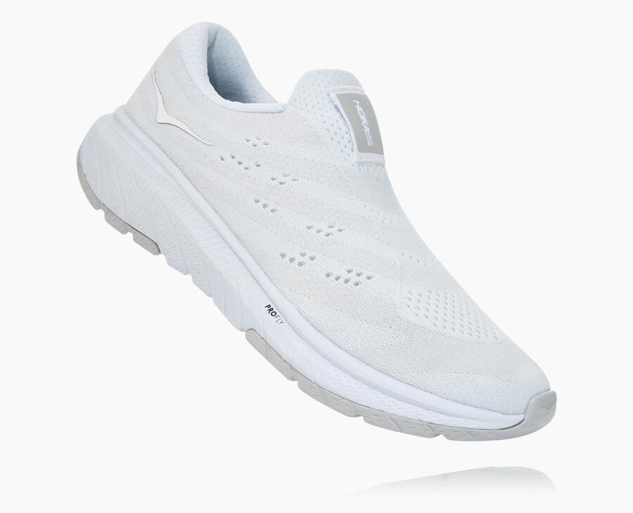 Hoka Australia One One Cavu 3 Slip - Womens Walking Shoes White - LIWKJ-7951